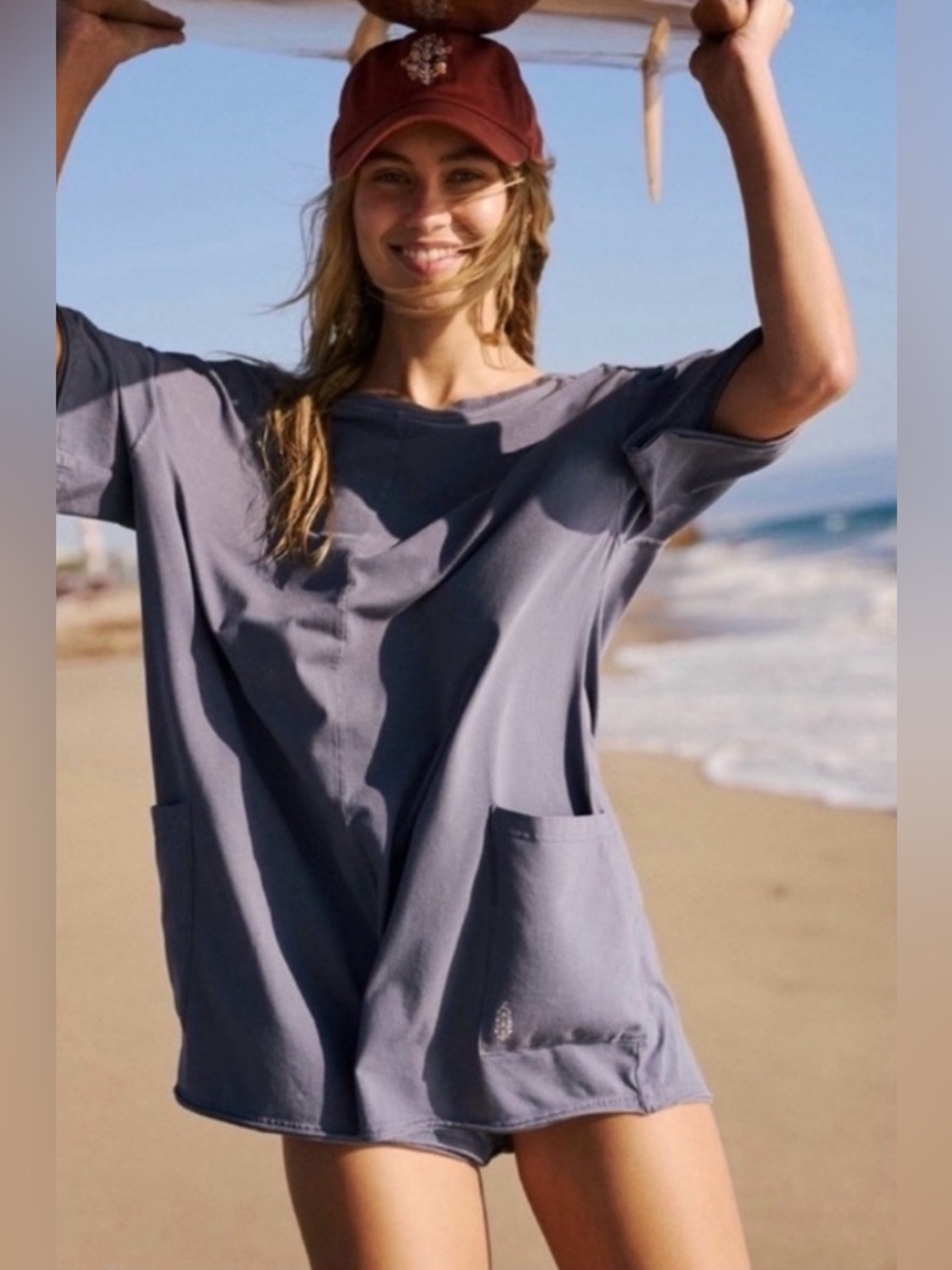 FP MOVEMENT by FREE PEOPLE HOT SHOT TEE ROMPER